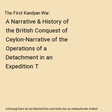 The first kandyan war a - first,
