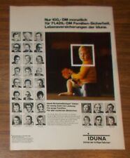 Seltene Werbung IDUNA Versicherung Kleinkind auf Töpfchen Pumuckl Puppe 1977