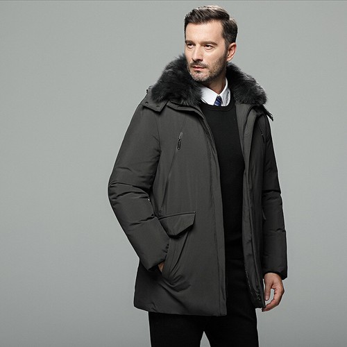Herren daunenjacke fell - herren,
