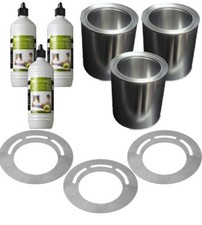 3 Liter Bioethanol Farmlight 3 Dose 3 Sparplatten Gelkamin Ofen Feuer Neu