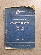 Betriebsanleitung für MZ Motorräder DDR 1961 ES 175/ES 250