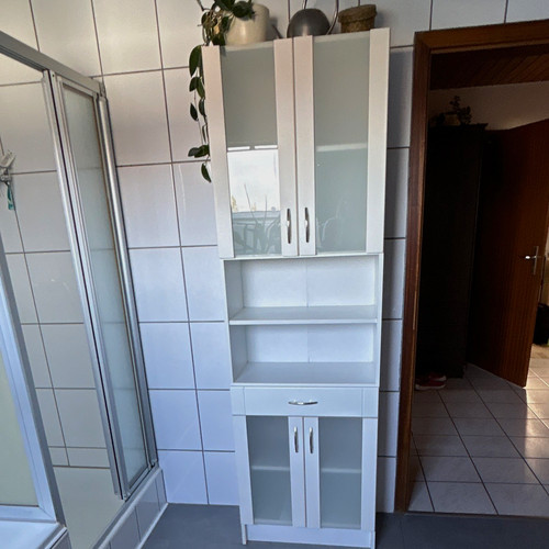 Weißer badezimmerschrank - weißer,