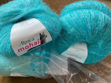 6 Knäule Alpka Mohair neu