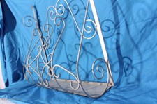 Wunderschöner Wand-Blumentopfhalter Schmiedeeisen Pflanzschale Balkon Blumenhalt