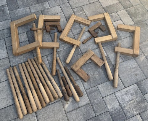 Holz schraubzwinge konvolut - holz,