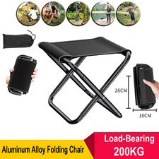 Mini Camping Hocker Alu Falthocker Klappstuhl Gartenstuhl Angelstuhl Reisehocker