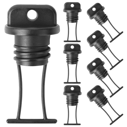 8pcs durable black plastic - black,