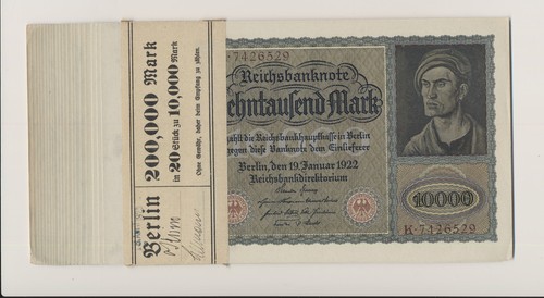 Reichsbanknoten bündel - reichsbanknoten,