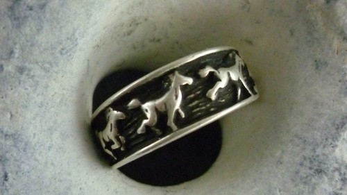 Ring pferd pferde - pferde, 925er