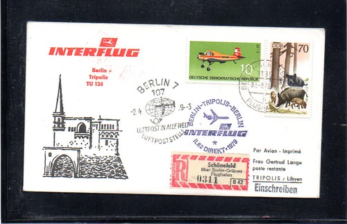 Interflug ffc erstflug berlin - erstflug,