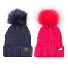 Mädchen Bommelmütze Wolle