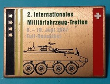 Anstecker "2. Internationales Militärfahrzeugtreffen 2007" Schweiz/Aargau