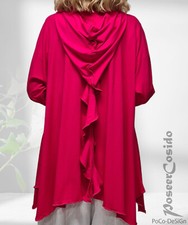 PoCo LAGENLOOK Long-Shirt Tunika Kapuze 44 46 48 50 52 54 56 58 L-XL-XXL-XXXL