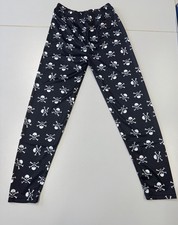 Leggins Totenköpfe Totenkopf SKULL Mädchen Teenager Halloween NEU
