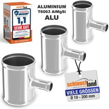 Alu T-Stück Auslass 25mm