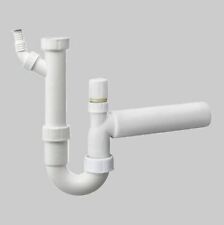 Haas Röhrensiphon Siphon Rohrbelüfter Waschbecken DN40 Sifon Spüle Küche 1 1/2"