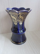 Echt Cobalt blau , Bareuther Waldsassen Bavaria Germany,  Blumenvase, 9,5cm hoch