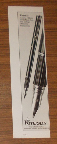 Seltene werbung waterman paris - waterman,