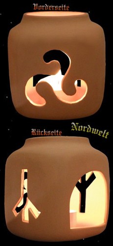 Runenleuchter mit triskele - mit,