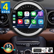 DAB+ Android 15 Carplay Autoradio GPS Navi für BMW Mini Cooper R55 R56 2007-2013