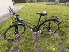 Trekking-Bike 28Zoll für Erwachsene, Grau/Blau, Citybike 24Gang