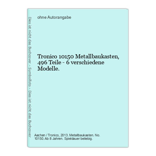 Tronico 10150 metallbaukasten - tronico,