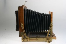 Iston Laufbodenkamera 4x5" / 9x12cm mit Holzplatte für Objektiv