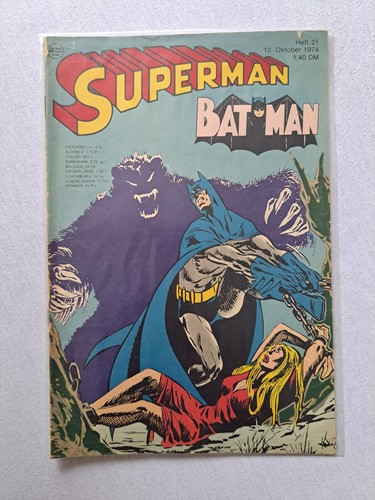 Superman und batman heft - batman,