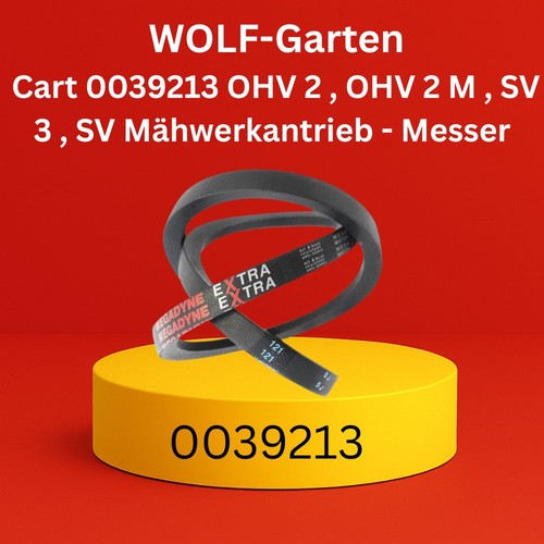 Keilriemen für wolf - keilriemen, cart