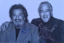 Al Pacino & Robert De Niro  orig. Autogramm   20x30 s/w