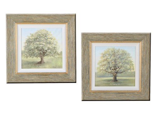 Wandbild 2er set baum - wandbild,