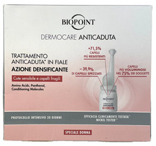 Biopoint Anticaduta Behandlung Anti-Haarausfall Damen Frauen 20 Fläschchen