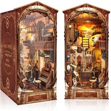 DIY Magische Welt Book Nook LED Miniatur Puppenhaus Kit Bücherecke Modellbausatz