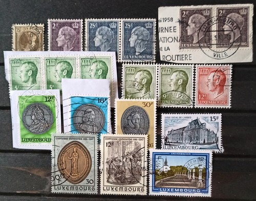 Luxemburg briefmarken lot - luxemburg, lot/