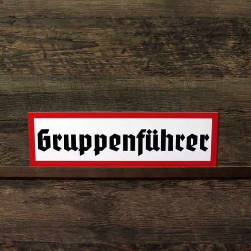 Schild gruppenführer - schild,
