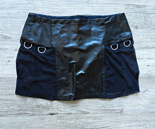 Diy damen rock mesh kunstleder - diy,
