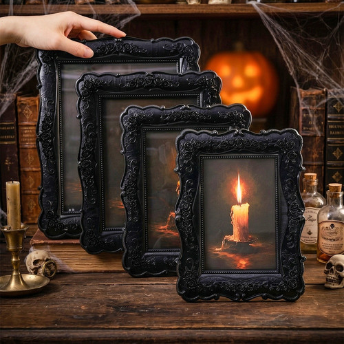 Schwarz geprägter gothic - schwarz,