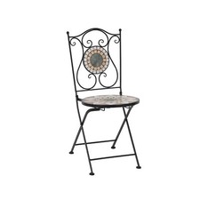 Klappstuhl Barcelona Ø38x88cm Klapp Stuhl Gartenstuhl klappbar Mosaik Eisen neu
