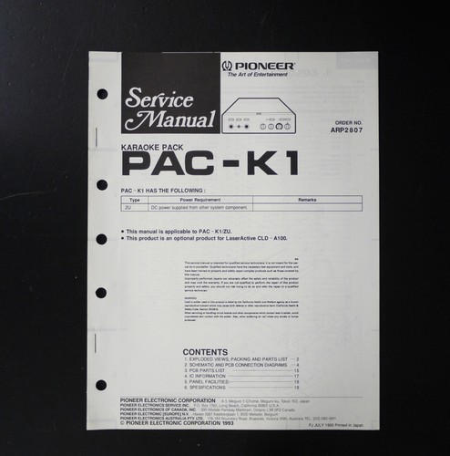 Original pioneer pac - original,