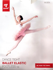 Rumpf Ballettstrumpfhose Footless 106 ohne Fuss Gr. L/XL, Weiß