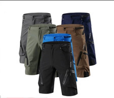 Herren Mountainbike Shorts Kurz Fahrrad Außen SPORTS Fahrrad Hose Wandern DE NEU