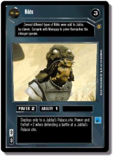 Nikto star wars ccg - wars, decipher