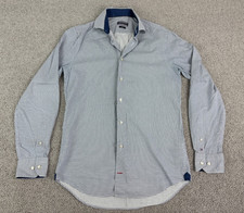 Tommy Hilfiger Slim Fit Hemd Herren blau weiß Gr. 38/15 #995