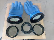 Checkup Trockentauchhandschuhe Ringsystem XL blau ohne Futter ID 90 mm