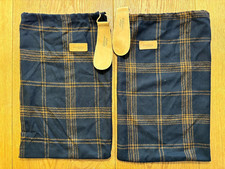 ED MEIER-Staubbeutel-Schuhsack_1 Paar_schwarz-kariert_24 x 40 cm