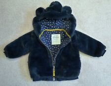 Baby Teddyjacke v. mini Boden m. Kapuze-Dunkelblau-Gr. 12-18 Monate