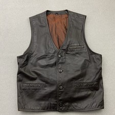 Raberg Lederweste Herren XL braun