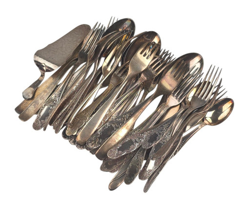 2kg silberschrott ohne messer - 2kg,