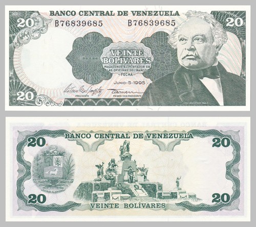 Venezuela bolivares 1995 - venezuela, 20