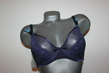 Triumph Bügel BH  "Beauty-Full Icon" BH W 80 H blau viel Spitze nicht wattiert